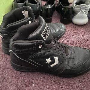 Black converse high tops size 11